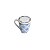 CANECA PORCELANA TAMPA E FILTRO LISBOA AZUL/BRANCA 310ml - Imagem 2