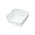 CESTA DE PLÁSTICO CROCHÊ DELICATE BRANCA 22x6,5cm - Imagem 2