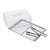PORTA FRIOS C/PINÇA  AÇO INOX C/TAMPA PLÁSTICO PRIME 27x16 - Imagem 3
