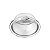 PRATO P/BOLO DE AÇO INOX C/TAMPA DE PLÁSTICO PRIME 32x11cm - Imagem 1