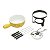 APARELHO FONDUE 8PC FERRO PINTURA EPOXY CERÂMICA AMARELO - Imagem 3