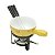 APARELHO FONDUE 8PC FERRO PINTURA EPOXY CERÂMICA AMARELO - Imagem 2