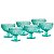 CJ 6 TAÇAS DE VIDRO EMPIRE AZUL TIFFANY 300ml - Imagem 2