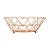FRUTEIRA DE FERRO CROMADO ROSÉ 26x10cm - Imagem 2
