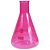 GARRAFA DECORATIVA VIDRO CIENCE WITH MEASURES GRANDE PINK - Imagem 1