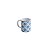 CANECA DE PORCELANA LISBOA AZUL E BRANCA 330ml - Imagem 2