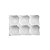 BANDEJA P/6 OVOS DE PORCELANA NEW BONE MONTANA 14x9,5x3cm - Imagem 1