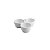 PETISQUEIRA 3 DIVISÓRIAS PORCELANA NEW BONE MEMPHIS 18x18x8 - Imagem 2