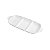 PETISQUEIRA 3 DIVISÓRIAS PORCELANA BUTTERFLY FLOWER 33x14x3 - Imagem 1