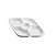 PETISQUEIRA 5 DIVISÓRIAS PORCELANA NEW BONE SYMPHONY 37x24x4 - Imagem 2