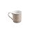 CANECA DE PORCELANA LINES BRANCA E BEGE 350ml - Imagem 2