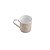 CANECA DE PORCELANA LINES BRANCA E BEGE 350ml - Imagem 1