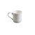 CANECA DE PORCELANA LINES BRANCA E CINZA 350ml - Imagem 2