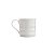 CANECA DE PORCELANA LINES BRANCA E CINZA 350ml - Imagem 3