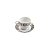 CJ 6 XÍCARAS P/CHÁ C/PIRES DE PORCELANA EGYPT 180ml - Imagem 1