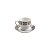 CJ 6 XÍCARAS P/CHÁ C/PIRES DE PORCELANA EGYPT 180ml - Imagem 2
