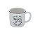 CANECA DE PORCELANA CREAMY MILK BRANCA E PRETA 230ml - Imagem 1