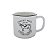 CANECA DE PORCELANA CREAMY MILK BRANCA E PRETA 230ml - Imagem 2