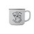 CANECA DE PORCELANA CREAMY MILK BRANCA E PRETA 230ml - Imagem 3