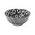 CJ 6 BOWLS DE PORCELANA FLORENÇA PRETO E BRANCO 9,5x5cm - Imagem 1