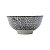 CJ 4 BOWLS DE PORCELANA FLORENÇA PRETO E BRANCO 12x5,5cm - Imagem 3