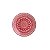 TRAVESSA DE CERÂMICA MANDALA VERMELHO E BRANCO 30cm - Imagem 2