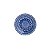 TRAVESSA DE CERÂMICA MANDALA AZUL E BRANCO 30cm - Imagem 1