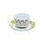 CJ 6 XÍCARAS P/CHÁ DE PORCELANA SUPER WHITE PINEAPPLE 220ml - Imagem 2