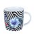 CANECA DE PORCELANA GÉRBERA AZUL 350ml - Imagem 1