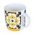 CANECA DE PORCELANA LADRILHO AMARELA 350ml - Imagem 2