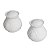 CJ SALEIRO E PIMENTEIRO DE PORCELANA SUPER WHITE QUEEN 6x6cm - Imagem 3