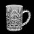 CJ 2 CANECAS P/CAPPUCCINO DE VIDRO DUBLIN 390ml - Imagem 1