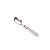 CJ 6 COLHERES CAFÉ AÇO INOX CABO PLÁSTICO CINZA 16cm - Imagem 1