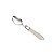 CJ 6 COLHERES SOBREMESA AÇO INOX CABO PLÁSTIC CINZA 19,5cm - Imagem 1
