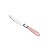 CJ 6 FACAS SOBREMESA AÇO INOX CABO PLÁSTICO ROSA 21,5cm - Imagem 1