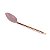 COLHER DE NYLON C/CABO DE AÇO INOX ROSÉ 34cm - Imagem 1