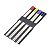 CJ 4 PARES DE HASHI DE BAMBU C/PONTA COLORIDA 24cm - Imagem 1