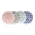 CJ 4 PRATOS RASOS DE PORCELANA ROYAL COLORIDO 26,5cm - Imagem 1