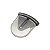 CORTADOR P/PIZZA DE AÇO INOX PRETO 11,5x10,5x1,5cm - Imagem 1