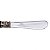 CJ 4 ESPÁTULAS AÇO INOX C/CABO PLÁSTICO MOTHER PEARL MARROM - Imagem 3