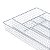 SUPORTE P/TALHERES DE FERRO CROMADO 36x26x5,5cm - Imagem 4