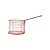 CESTA DE FERRO CROMADO ROSÉ 21x10x10cm - Imagem 4