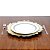 SOUSPLAT DE VIDRO VULCANO DOURADO 33cm - Imagem 5