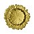 SOUSPLAT DE VIDRO VULCANO DOURADO 33cm - Imagem 1