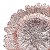 SOUSPLAT DE VIDRO VULCANO ROSÉ 33cm - Imagem 4