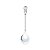 CJ 6 COLHERES P/CAFÉ DE ZAMAC NIQUELADO CRISTAL 11cm - Imagem 3