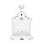 POTE MULTIUSO DE ZAMAC CRISTAL PRATEADO 10,5x16,5cm - Imagem 3