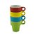 CJ 4 XÍCARAS PORCELANA P/CAFÉ C/SUPORTE COLORIDAS 60ml - Imagem 2