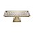 TRAVESSA CRISTAL C/PÉ RETANGULAR LYS ÂMBAR 34x17x11cm - Imagem 1