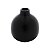 VASO DECORATIVO CERÂMICA PRETO 9x10cm - Imagem 1